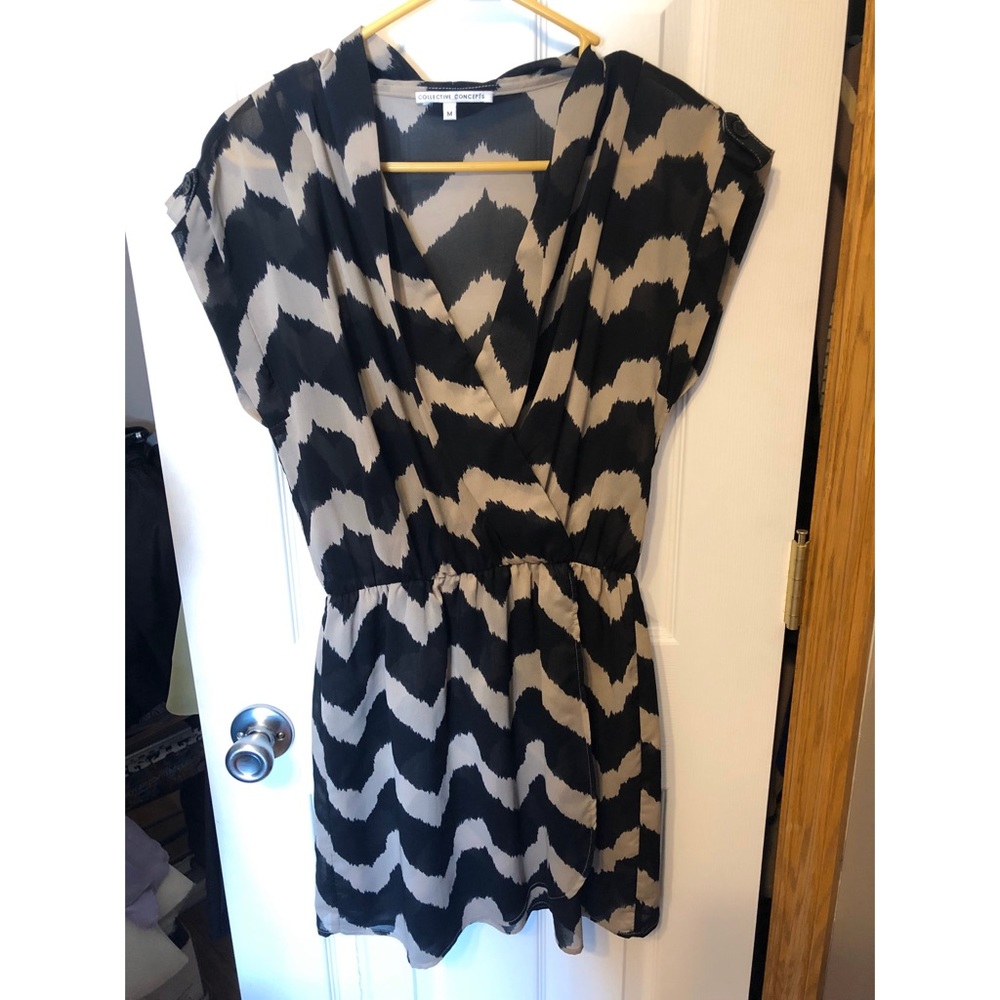 Black & tan sundress